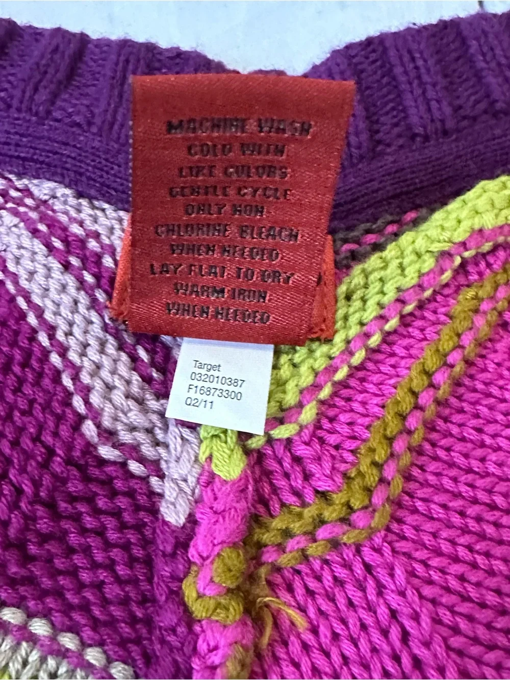 Missoni target size